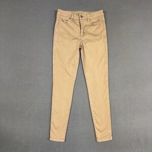 American Eagle Jeans Womens 4 Brown Hi Rise Jegging Ankle Stretch Cotton Blend